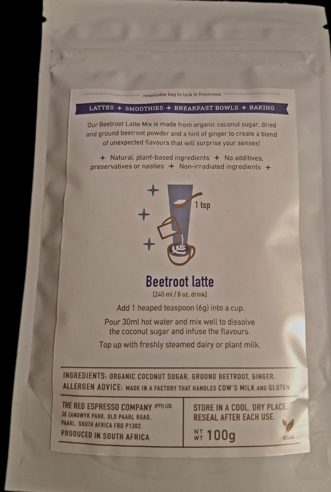 Pink Crimson Latte / Beetroot Latte