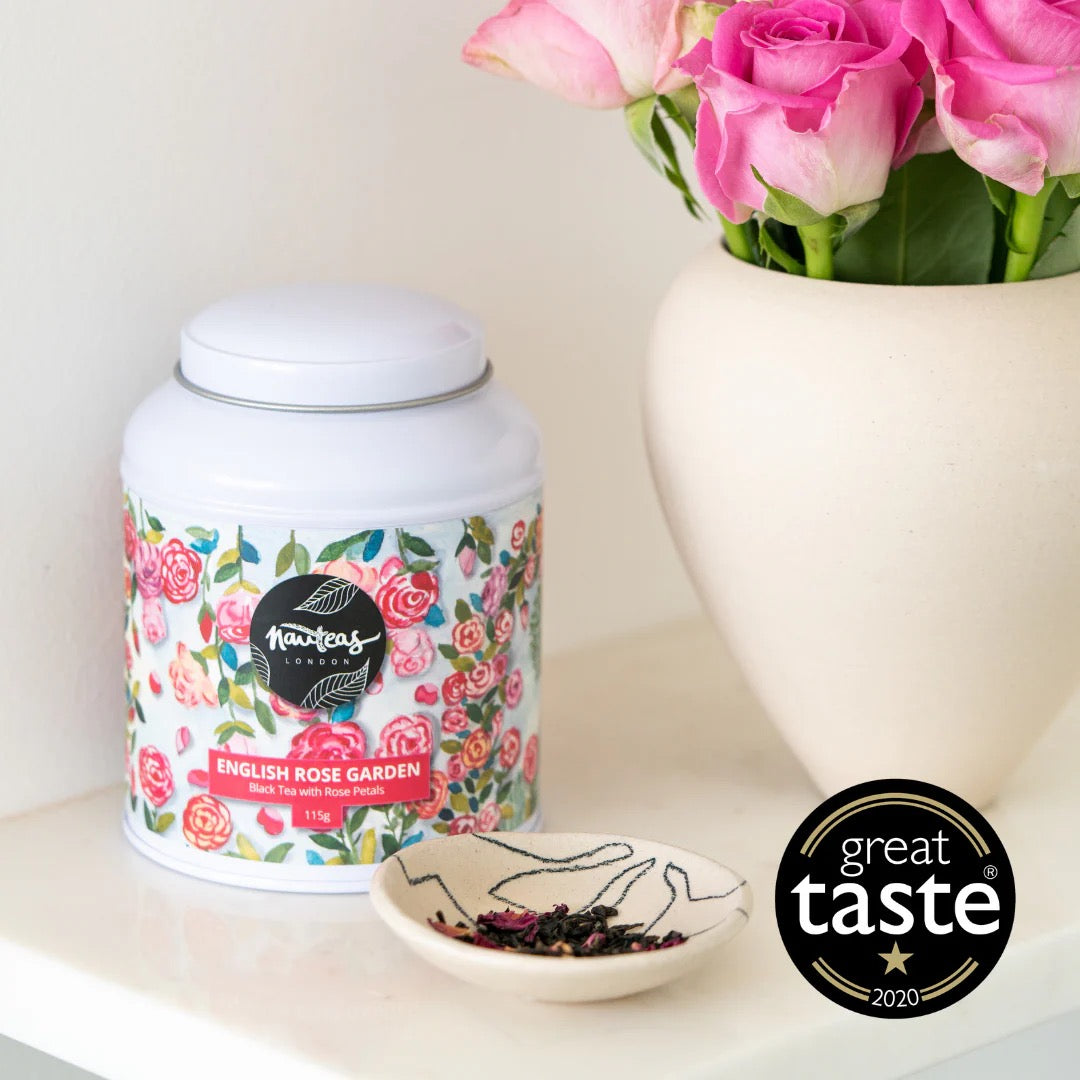 Nauteas: English Rose Garden - Teedose mit losem Tee